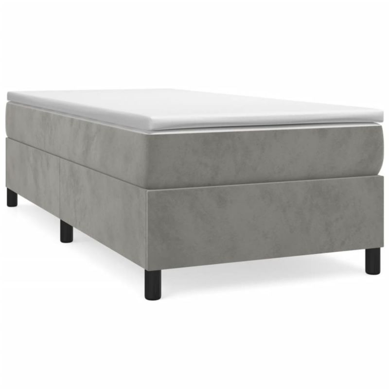 Łóżko tapicerowane WaszeMeble 100x200 cm jasnoszara WM-3121102 1 szt.