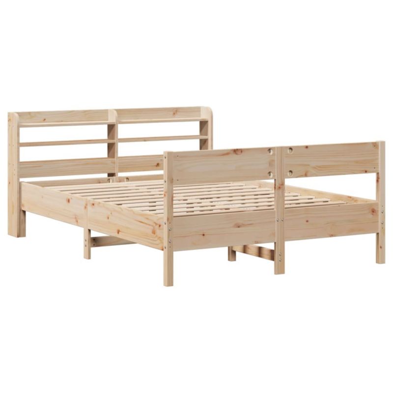 Łóżko drewniane WaszeMeble 120x190 cm brązowe WM-3306945 1 szt.