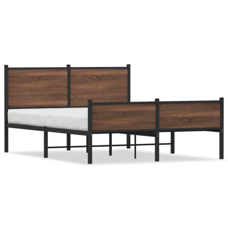 Łóżko metalowe WaszeMeble 140x200 cm brązowy WM-4007959 1 szt.