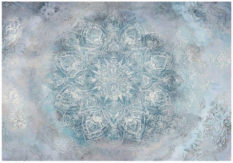 Fototapeta WALLARENA Do Sypialni Salonu Na Flizelinie Mandala Beton 400x280 cm 1 szt.