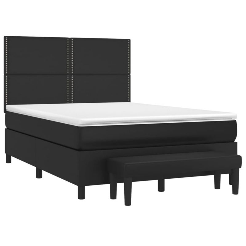 Łóżko kontynentalne WaszeMeble 140x200 cm czarne WM-3137605 1 szt.