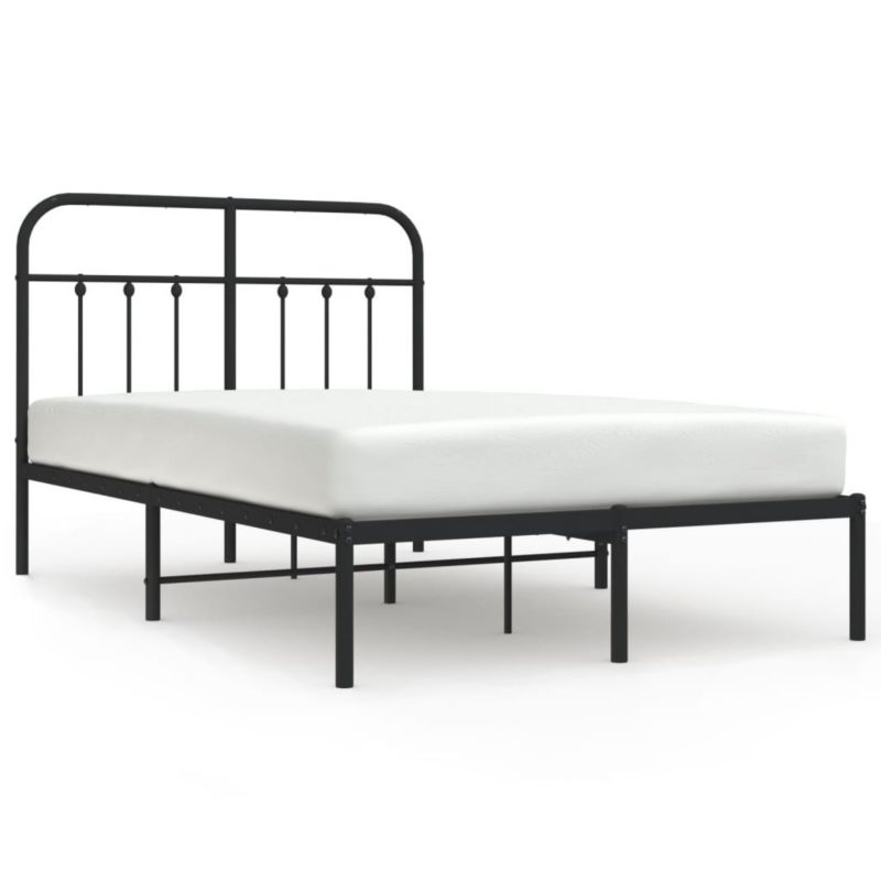 Łóżko metalowe WaszeMeble 120x200 cm czarna WM-352576 1 szt.