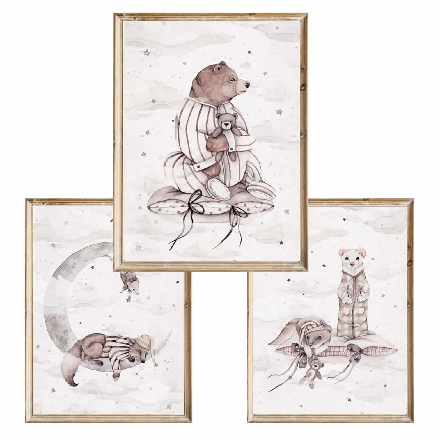 Zestaw trzech plakatów dla dzieci Dreamers A4