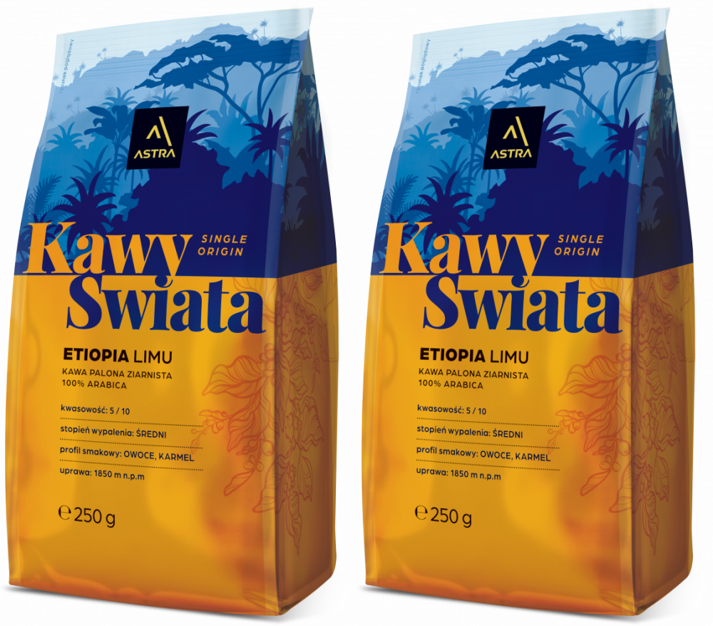 2x Kawa ziarnista Astra Etiopia, 250g