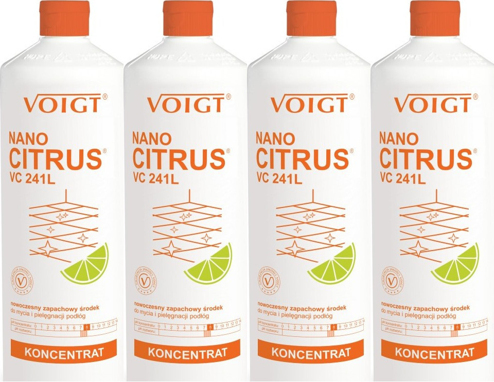 4x Środek do mycia podłóg Voigt VC 241, cytrusowy, 1l