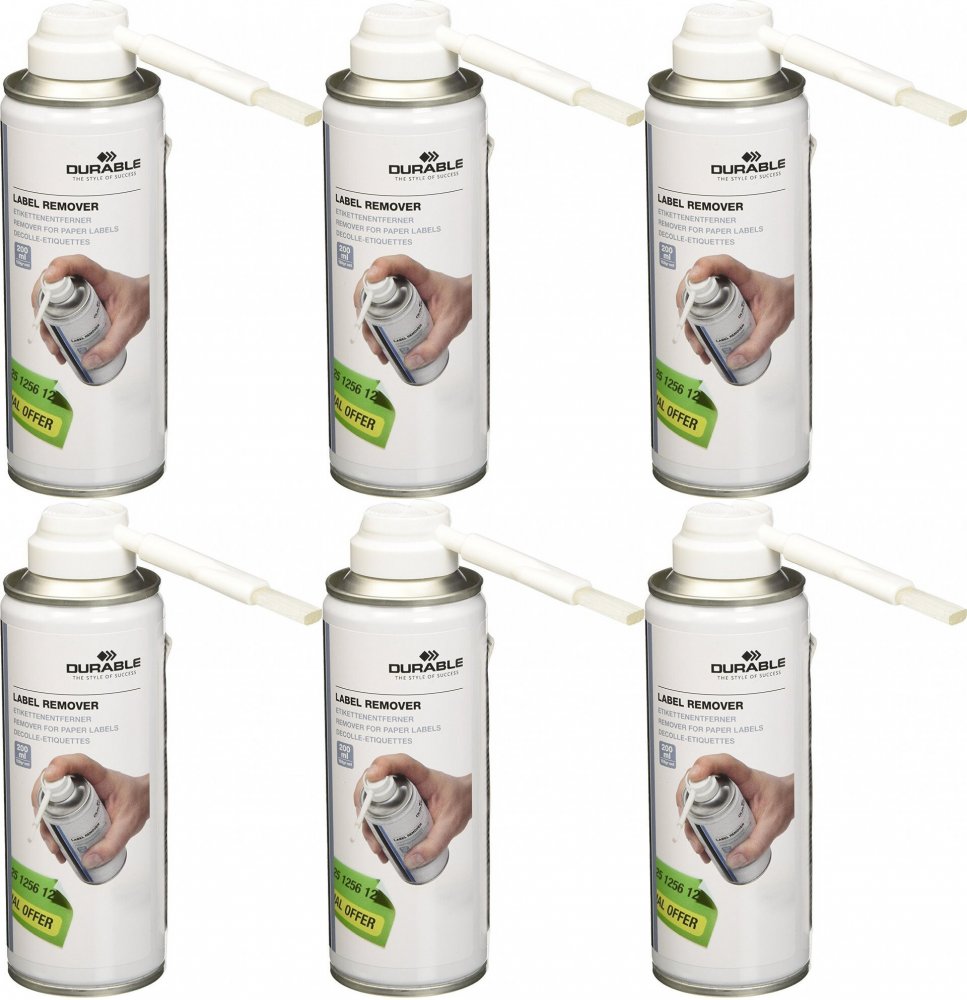 6x Płyn do usuwania etykiet Durable, 200 ml
