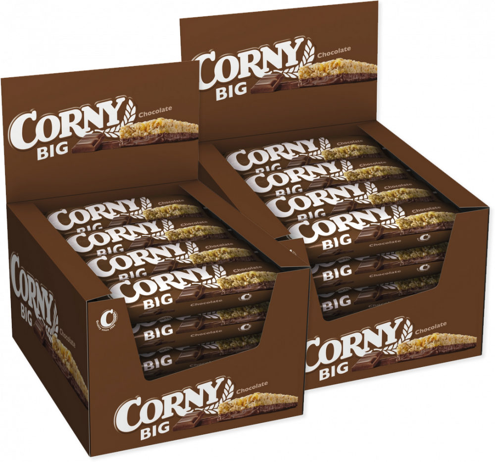 48x Baton zbożowy Corny Big z mleczną czekoladą, 50g