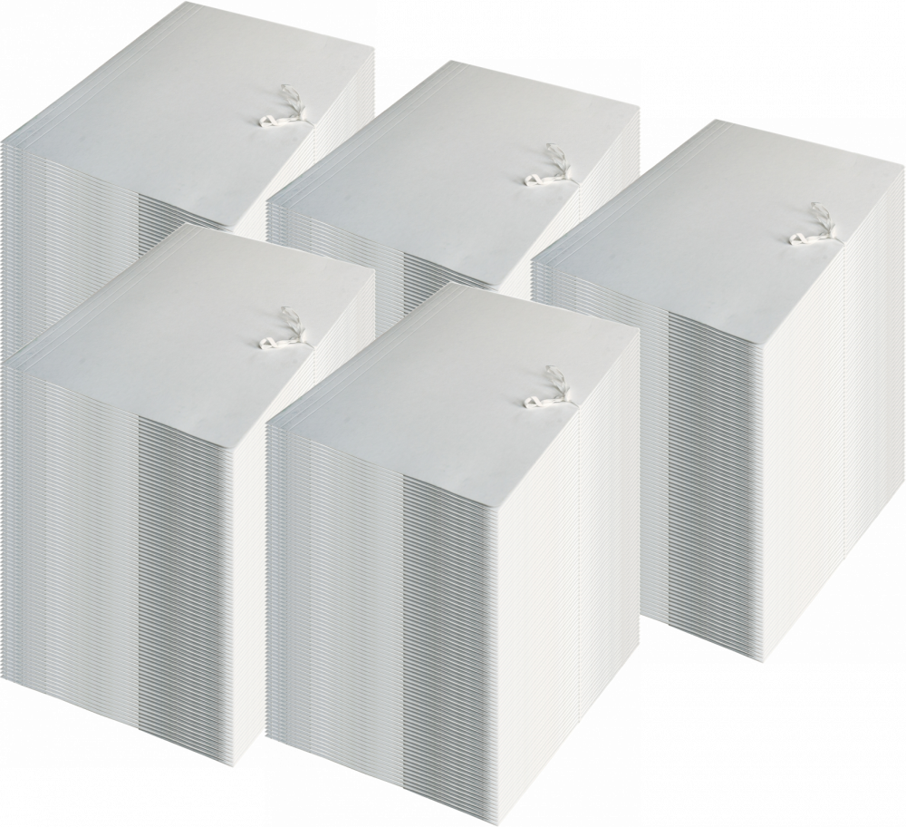 500x Teczka wiązana Barbara, A4, kartonowa, 250g/m2, biały