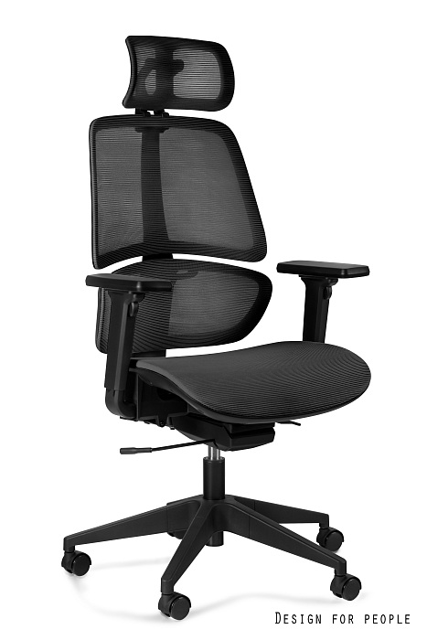 ERGO fotel biurowy, siatka, 4 kolory (Kolor: czarny)