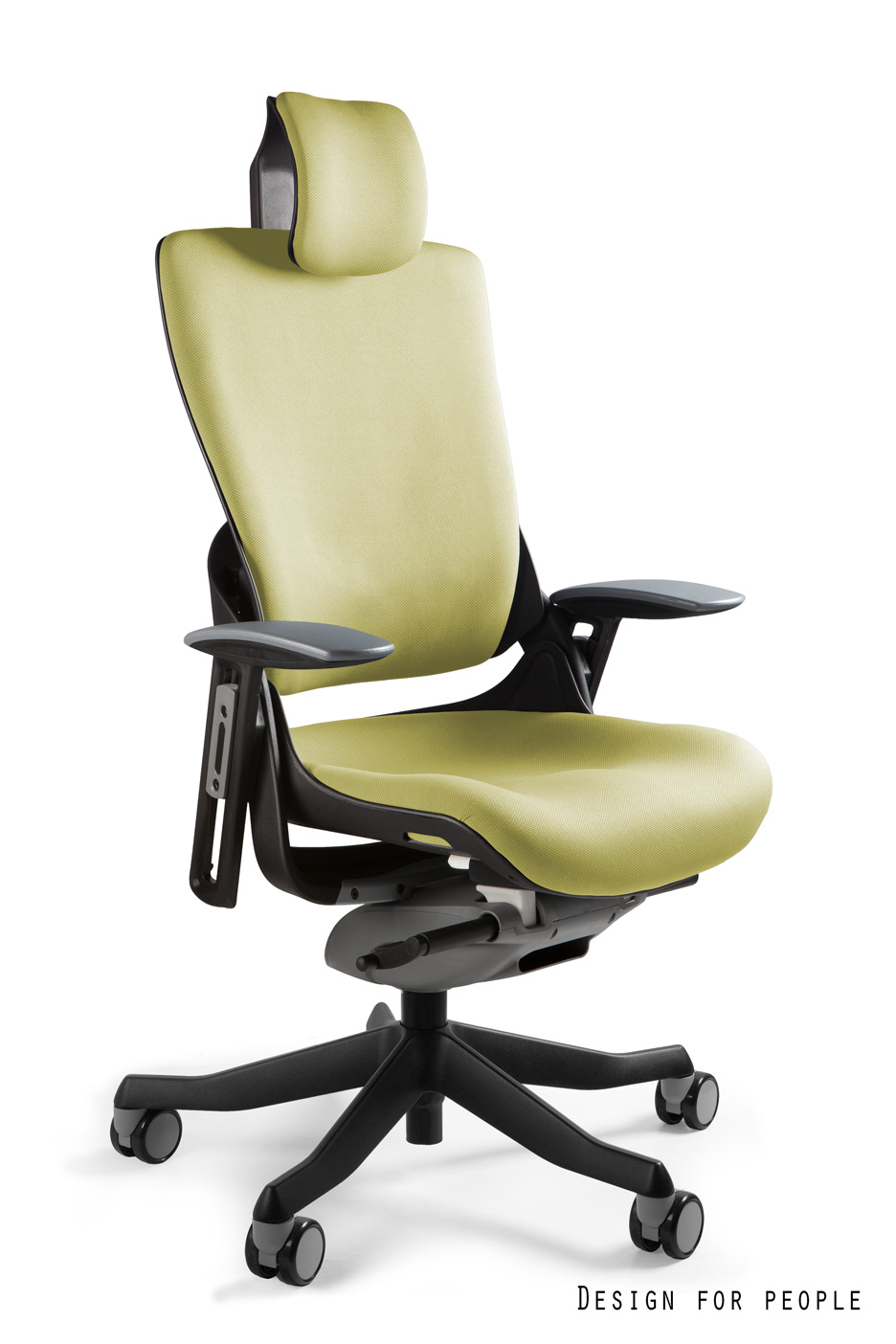 WAU 2 fotel biurowy czarny, tkanina 18 kolorów (Kolor: BL410)