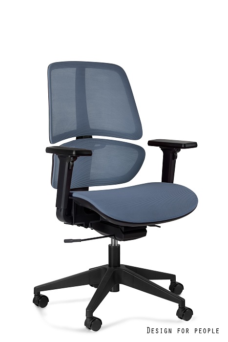 ERGO LOW fotel biurowy siatka, 4 kolory (Kolor: niebieski)