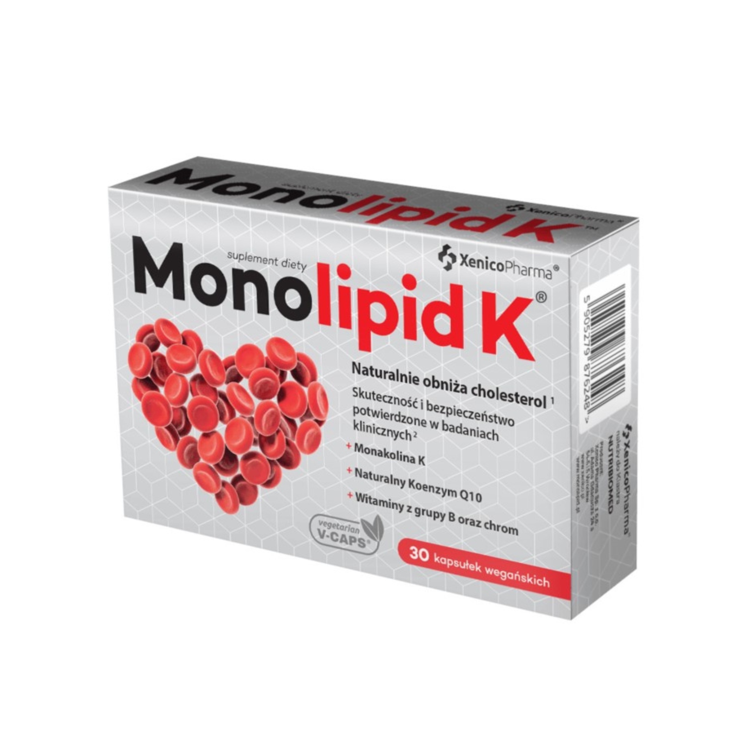 Monolipid k, 30 kapsułek wegańskich
