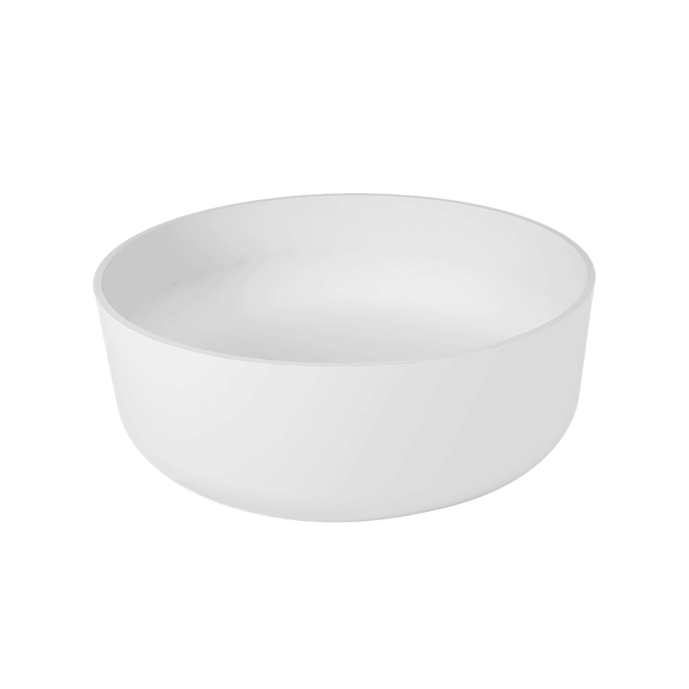 Cristalstone Separado wanna wolnostojąca 140x140 cm okrągła biała OVALOBEZPRZELEWU