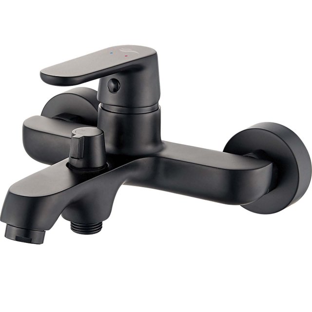 KUCHINOX Bateria wannowa ścienna DIMA czarny mat BQD_710D