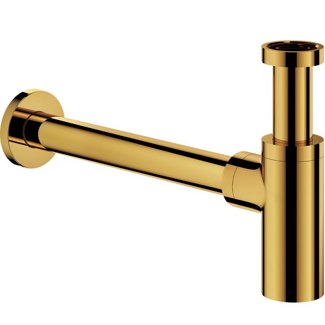 OMNIRES Syfon umywalkowy ozdobny złoty połysk A186GL