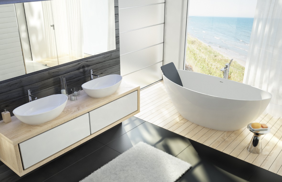 Darmowa Dostawa - Umywalka 50x30 cm owalna nablatowa biała Hoesch Namur 4410013