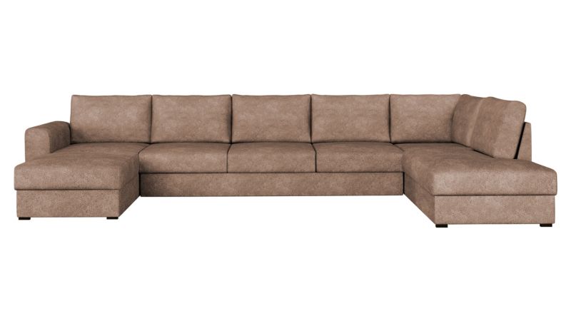 Narożnik MIRJAN 24 z funkcją spania Wilma Large prawy bukla brudny róż 1 szt.