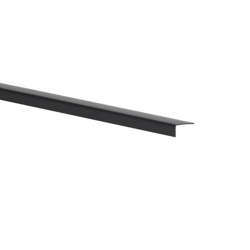 Kątownik PVC gładki 1000 x 20 x 10 x 1 mm atracyt mat