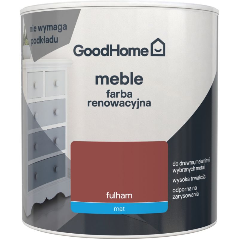 Farba renowacyjna do mebli GoodHome Reno fulham mat 0,5 l