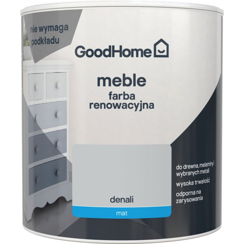 Farba renowacyjna do mebli GoodHome Reno denali mat 0,5 l