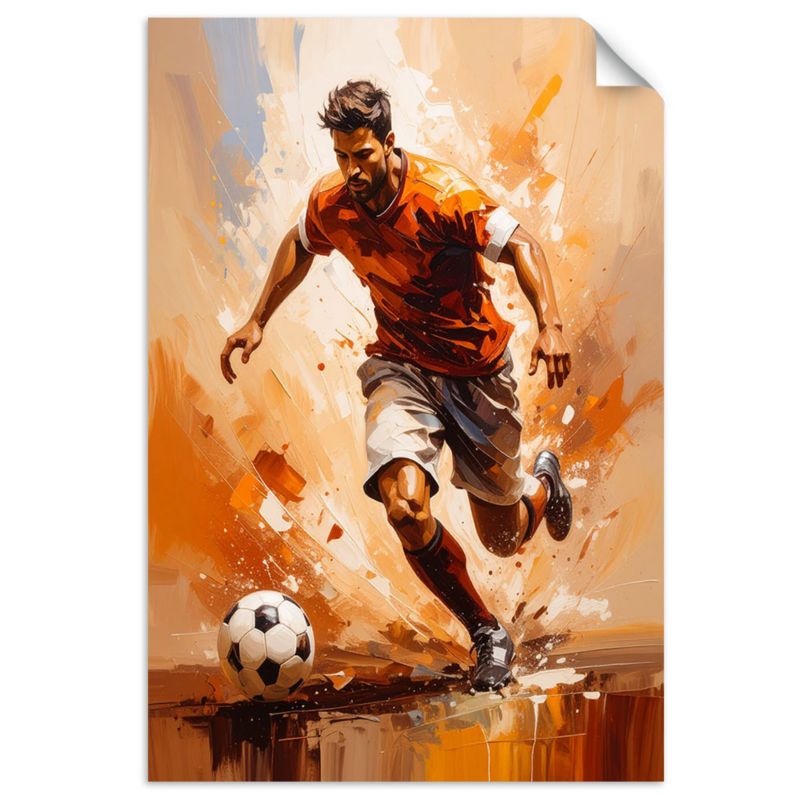 Naklejki samoprzylepne do pokoju dziecka Feeby Piłkarz w akcji 100x150cm 1szt