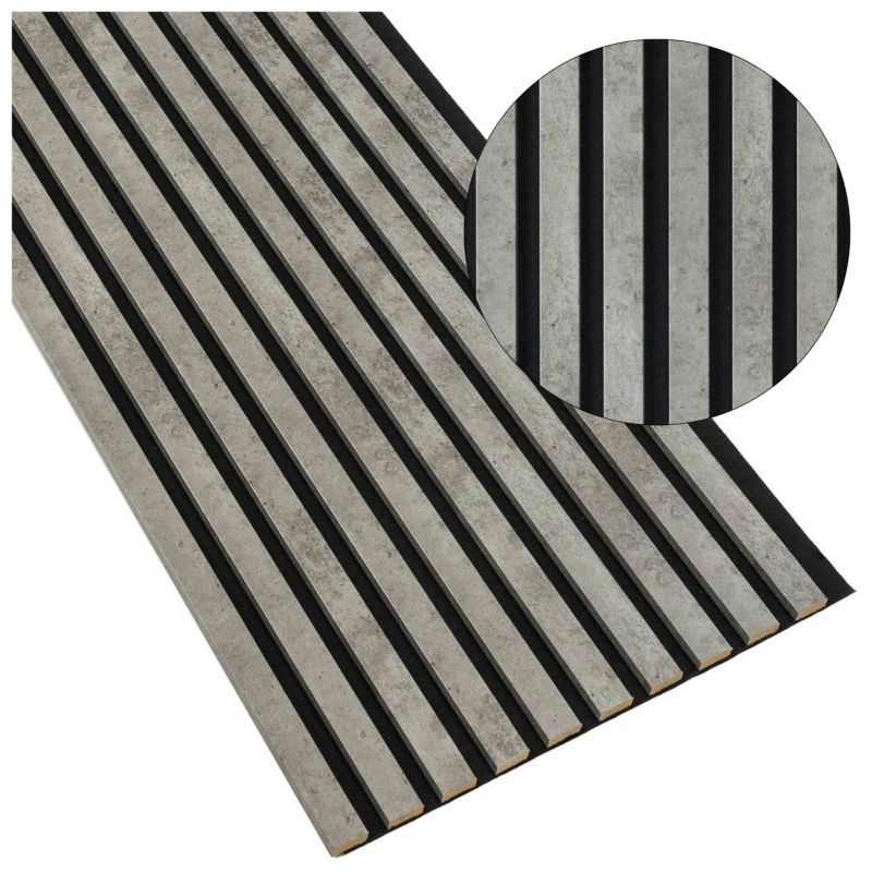 Lamele na Płycie Panele Dekoracyjne SunWood Beton Loft 275x46cm 1 szt.