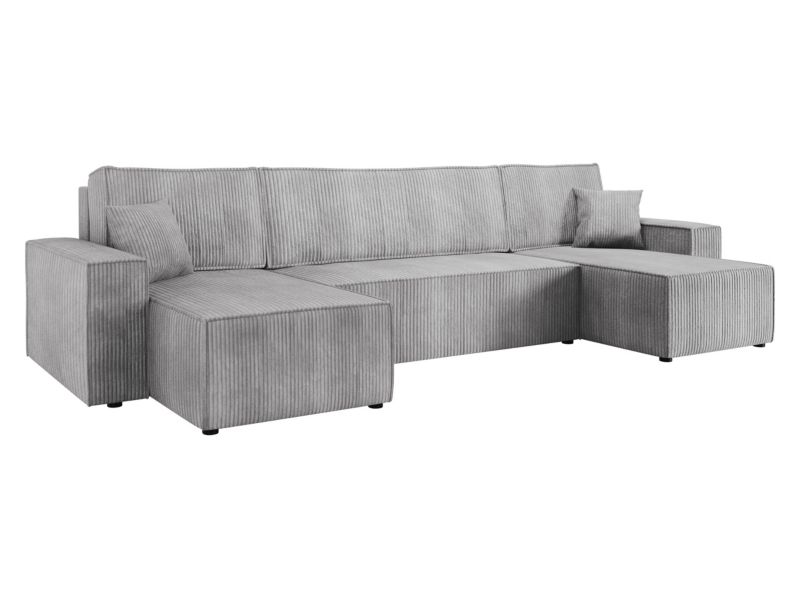 Narożnik MIRJAN 24 z funkcją spania Karl U Sztruks jasny szary 1 szt.