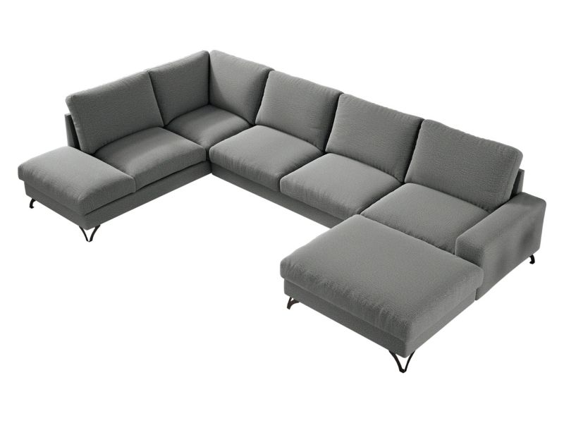 Narożnik rozkładany MIRJAN 24 Flavio U prawy ciemny szary 1 szt.