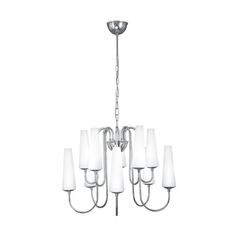 Żyrandol Zuma Line Magnum chromowany wym: 95 x 60 x 60 cm 10xE14 x 40W 1 szt.