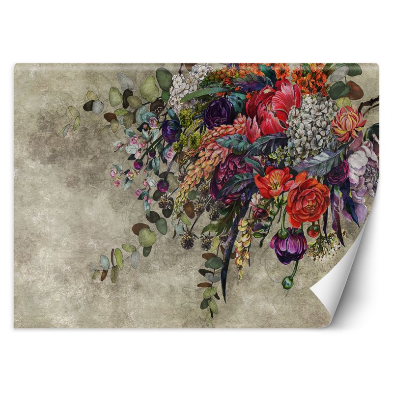 Fototapeta Feeby Bukiet kwiatów beton 150x105 1 szt