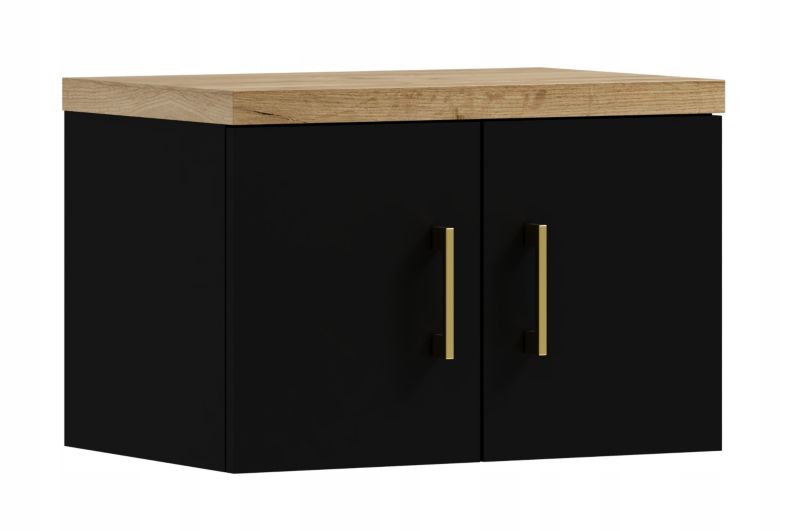 Szafka łazienkowa ADK Meble MARKUS 50 wisząca pod umywalkę czarna 1 szt.