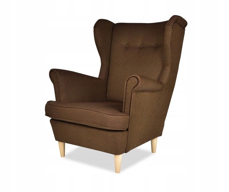 Fotel uszak do salonu Family Meble ARI brązowy 1szt