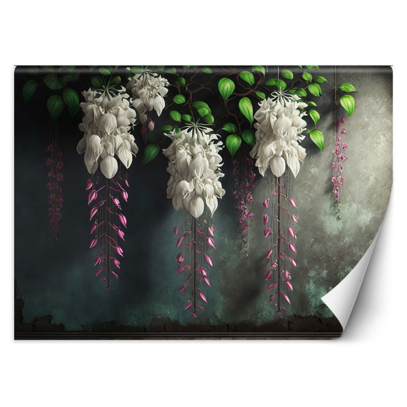 Fototapeta Feeby Zwisające kwiaty beton 200x140 1 szt