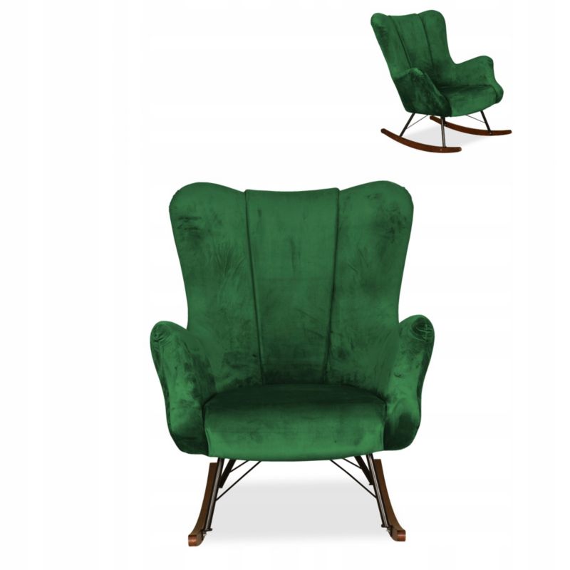 Fotel uszak do salonu bujany Family Meble Vika zielony 1szt