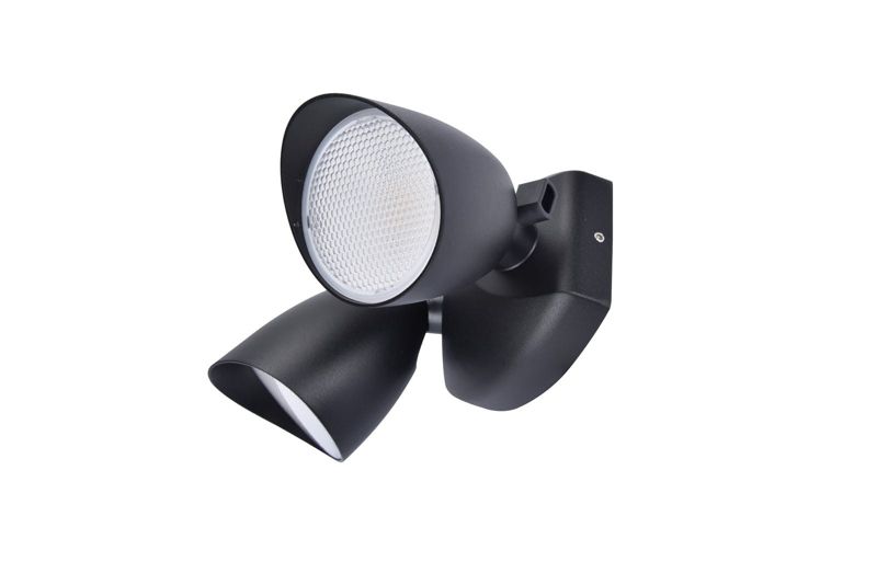 Naświetlacz LED Lutec czarno-biały LED 23.5W 4000K 1700lm IP54 wym: 12,5 x 27,2 x 17,7 cm aluminium - 1 szt.