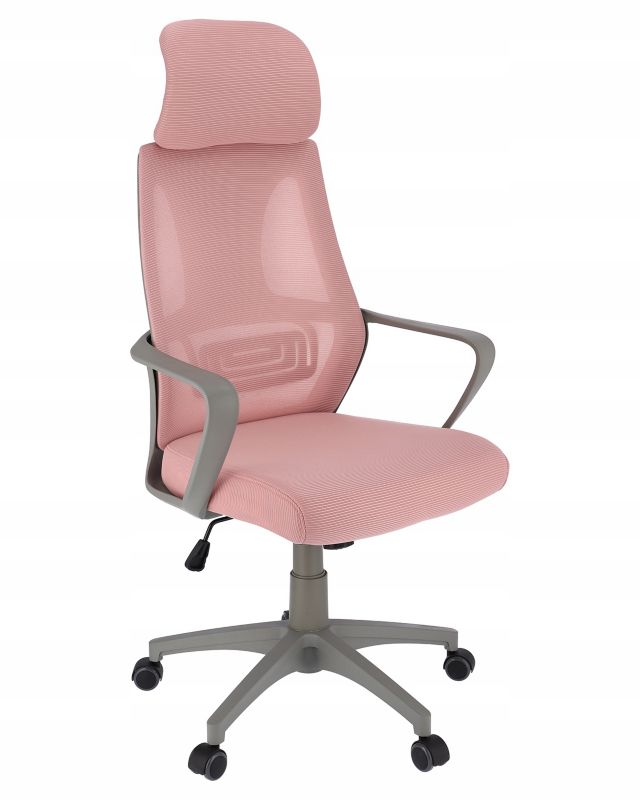 Fotel biurowy ergonomiczny JUMI obrotowy nowoczesny FUTURA różowy 1 szt.