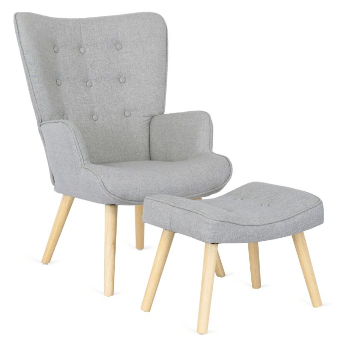 Fotel Uszak LOZANO 2 Mebel Elite Wypoczynkowy z Podnóżkiem do Karmienia 1 szt