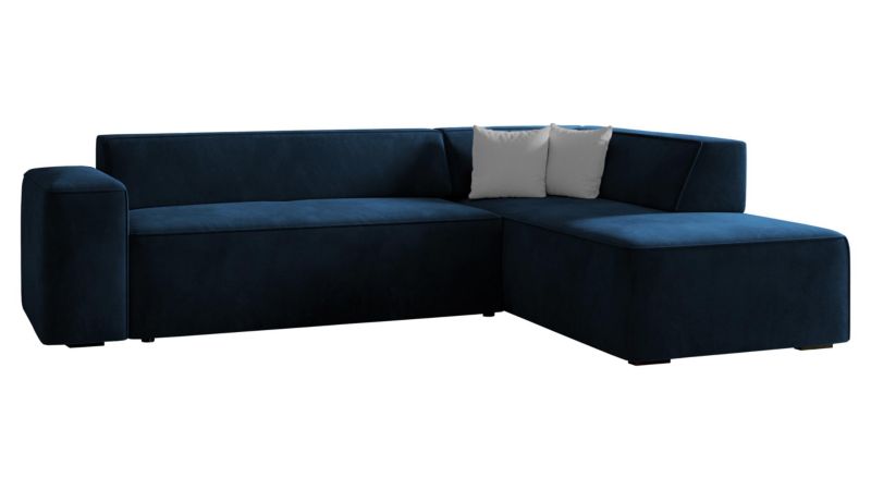 Narożnik MIRJAN 24 Lordin prawy ciemny szafir/jasny szary 1 szt.