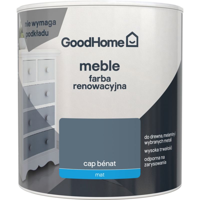 Farba renowacyjna do mebli GoodHome Reno cap benat mat 0,5 l