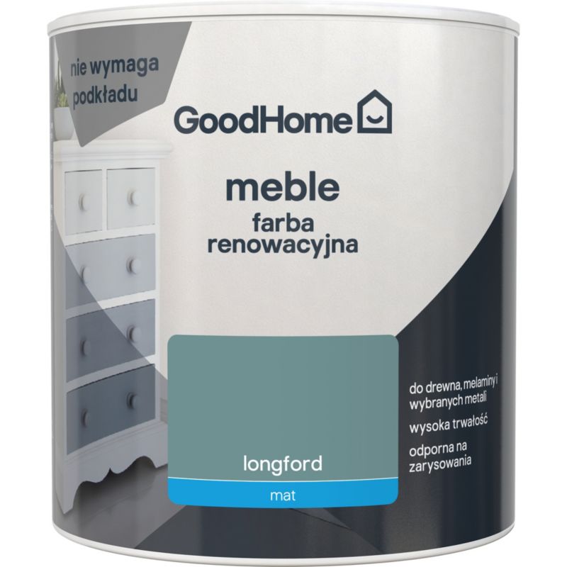 Farba renowacyjna do mebli GoodHome Reno longford mat 0,5 l