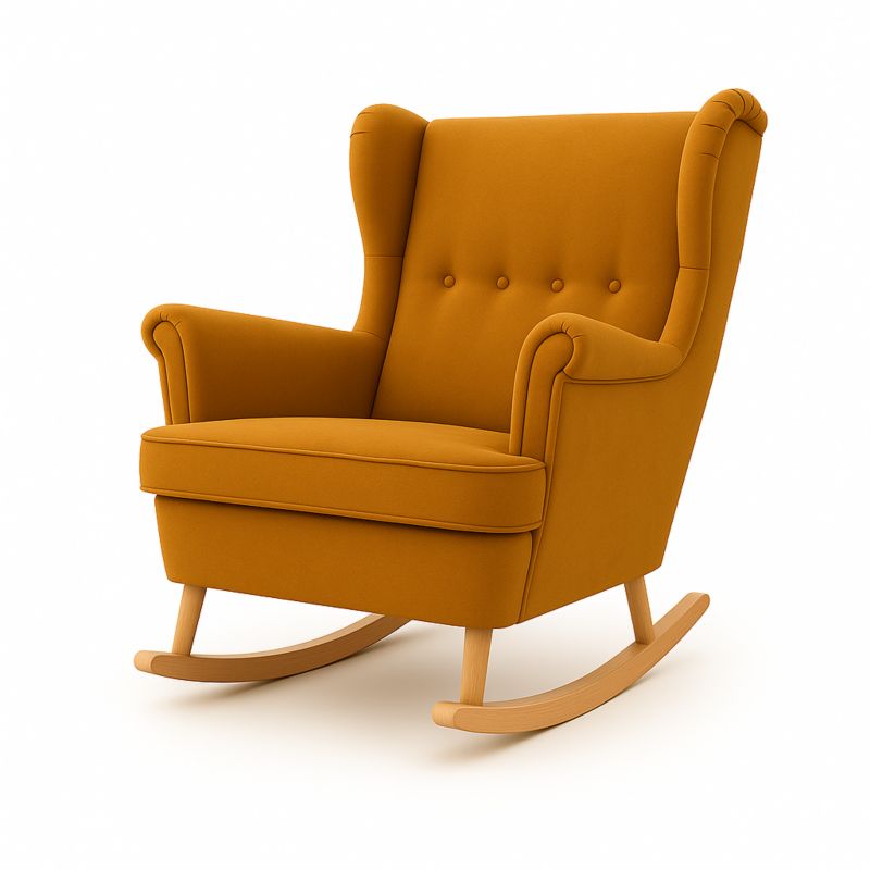 Fotel uszak Sofello welurowy na płozach 1 szt