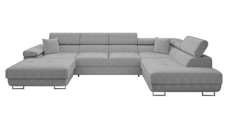 Narożnik MIRJAN 24 Torezio Bis Sztruks prawy jasny szary 1 szt.