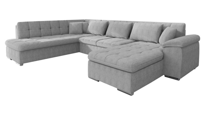 Narożnik MIRJAN 24 Niko Bis Sztruks prawy jasny szary 1 szt.