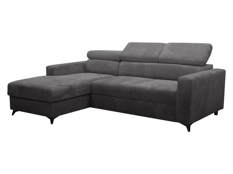 Narożnik MIRJAN 24 Milano Premium Sztruks lewy LC+2R ciemny szary 1 szt.