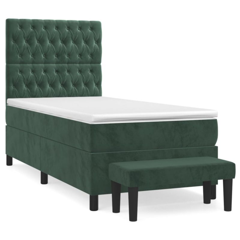 Łóżko z materacem WaszeMeble 100x200 cm zielony WM-3138010 1 szt.
