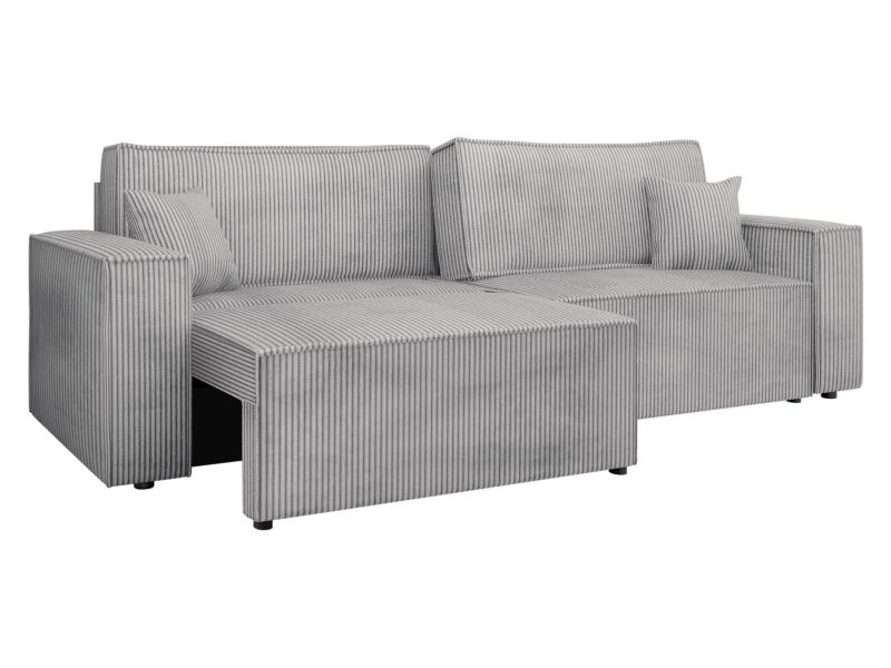 Sofo-narożnik MIRJAN 24 z funkcją spania Karl Sztruks jasny szary 1 szt.