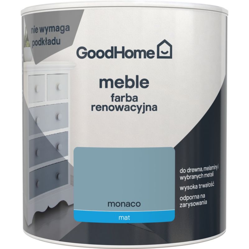 Farba renowacyjna do mebli GoodHome Reno monaco mat 0,5 l