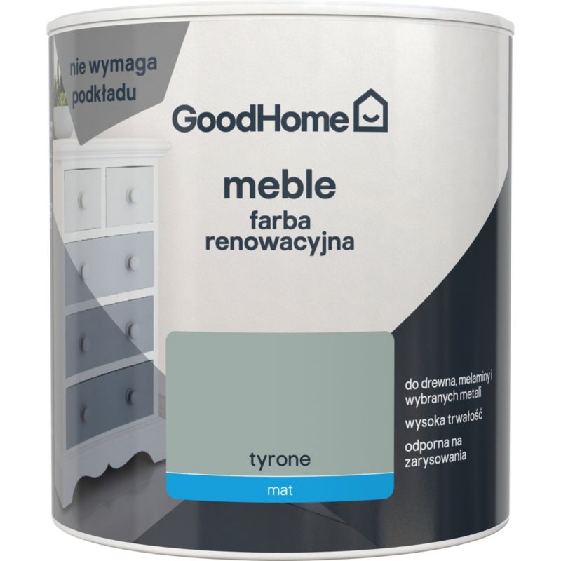 Farba renowacyjna do mebli GoodHome Reno tyrone mat 0,5 l