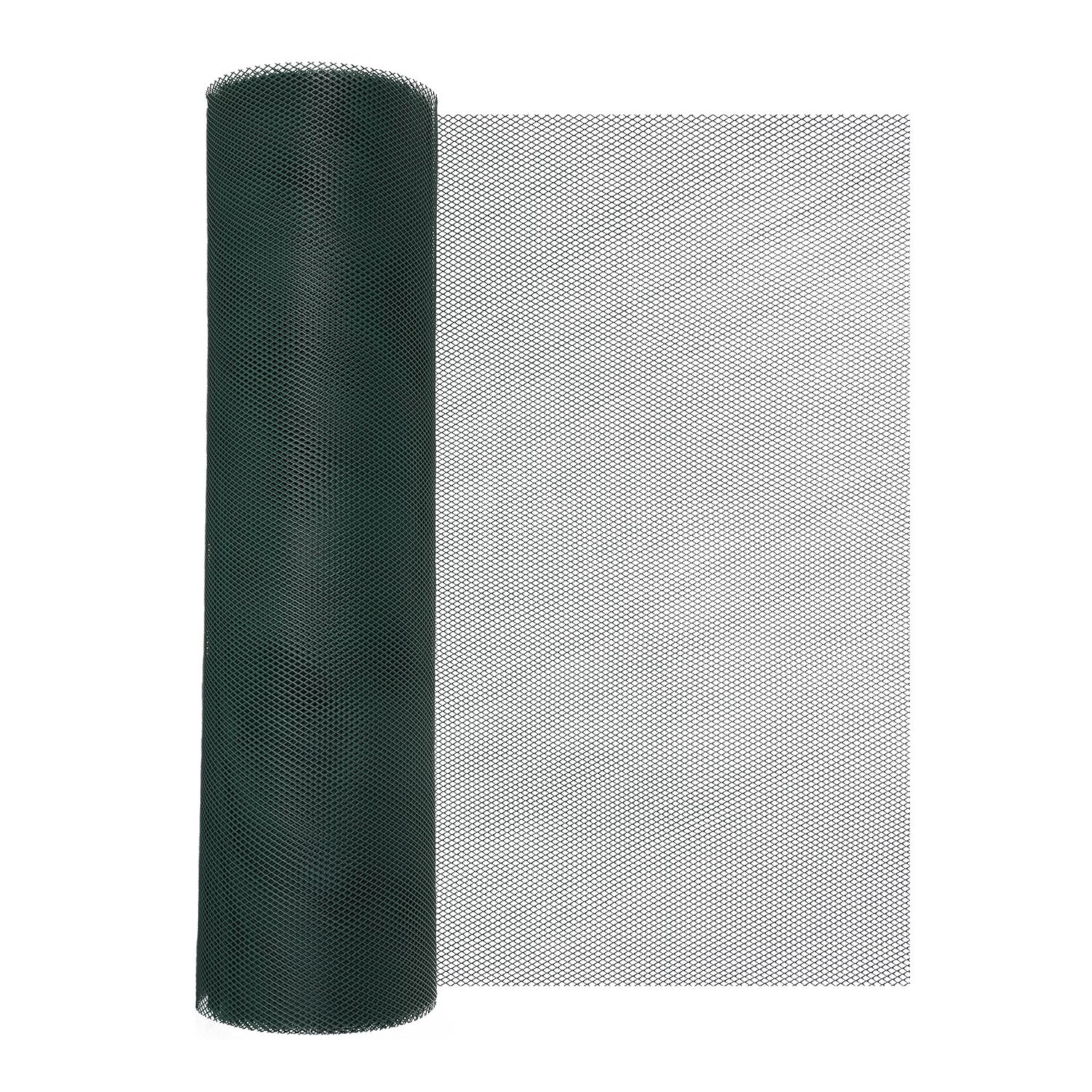 Siatka plastikowa 360 g/m2 ocz. 5 x 5 mm, khaki - 1 x 25 m