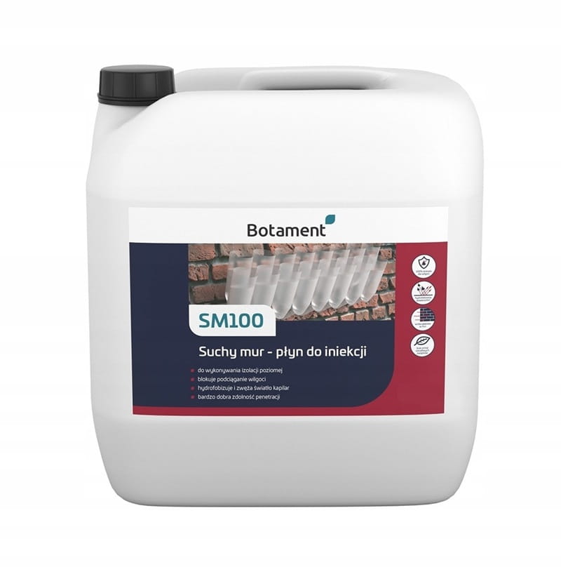 BOTAMENT SM10 PŁYN DO INIEKCJI SUCHY MUR 30KG IZOLACJA MURÓW OSUSZANIE